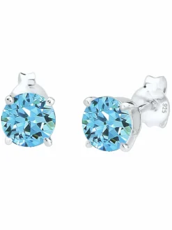 Elli Schmuck*Damen Ohrringe blau uni