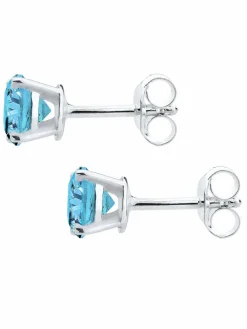 Elli Schmuck*Damen Ohrringe blau uni