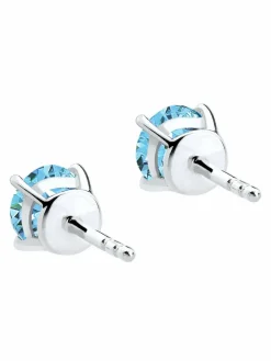 Elli Schmuck*Damen Ohrringe blau uni