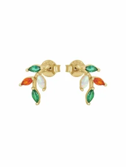 amor Schmuck*Damen Ohrstecker grün uni