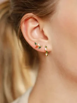 amor Schmuck*Damen Ohrstecker grün uni