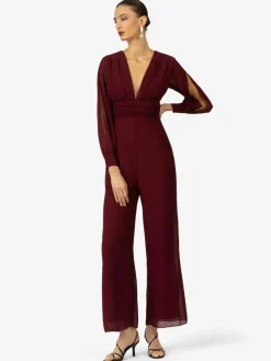 Kraimod Hosen*Damen Overall bordeaux uni