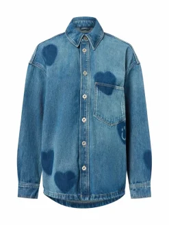 HUGO BLUE Jacken & Westen|Blusen*Damen Overshirt - Garesa medium stone uni