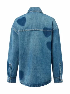 HUGO BLUE Jacken & Westen|Blusen*Damen Overshirt - Garesa medium stone uni