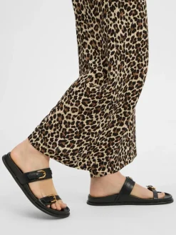 zero Hosen*Damen Palazzo Hose beige braun gemustert