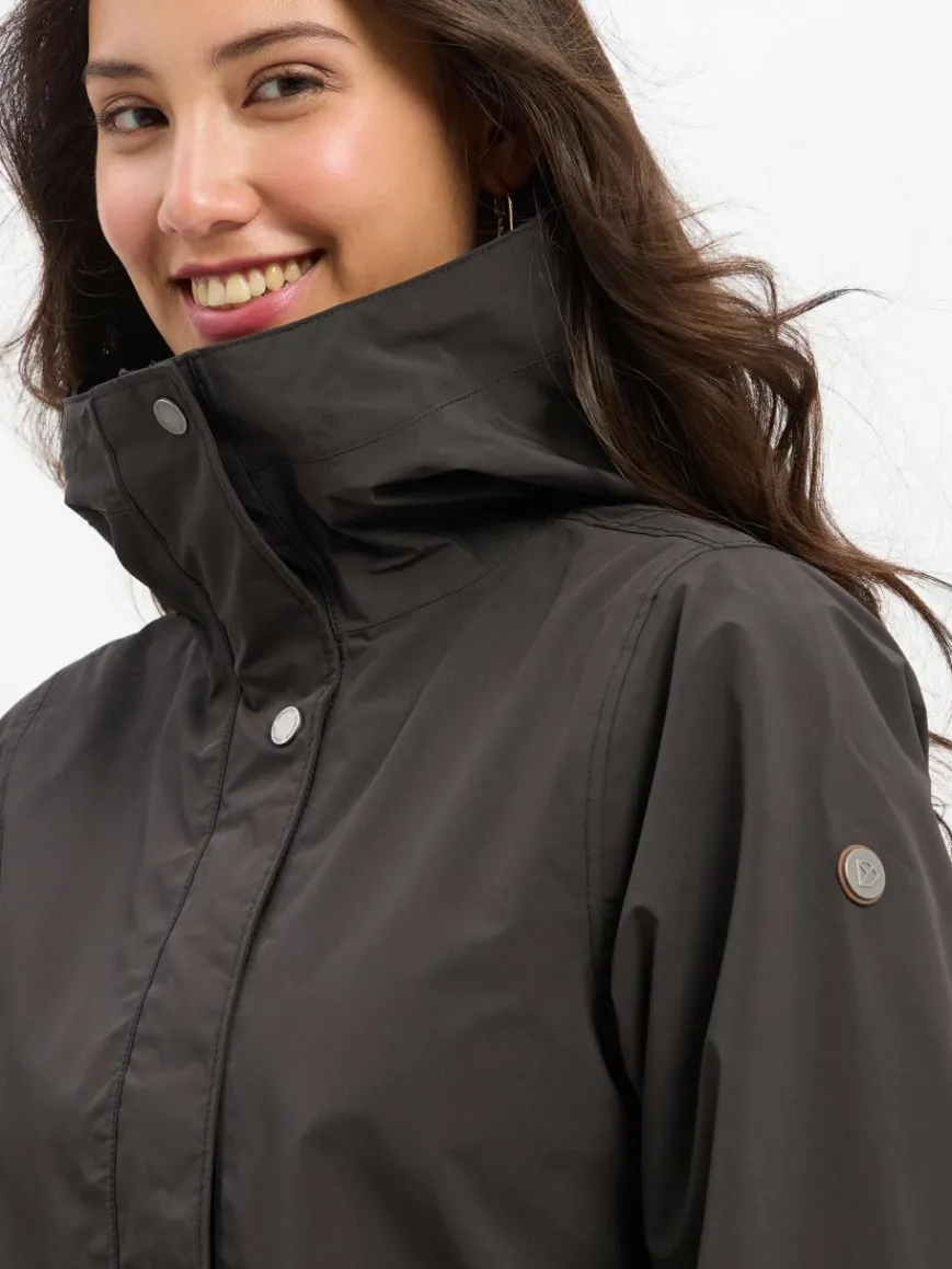 Didriksons Jacken & Westen*Damen Parka schwarz uni