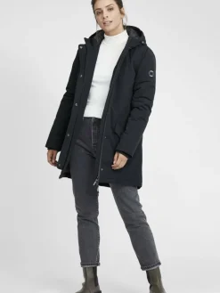 OXMO Jacken & Westen*Damen Parka - OXTamila schwarz uni