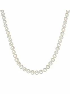 Valero Pearls Schmuck*Damen Perlen-Kette - Classic weiß uni