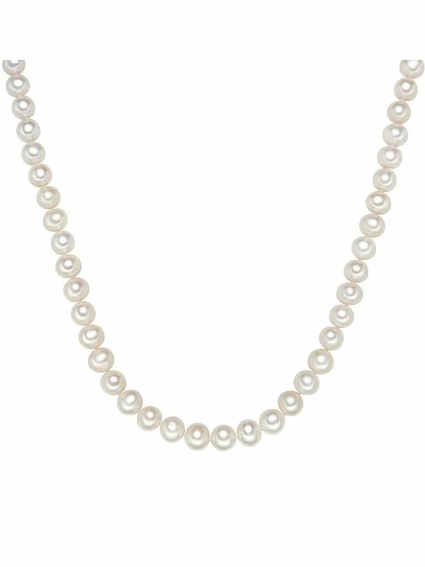 Valero Pearls Schmuck*Damen Perlen-Kette - Classic weiß uni