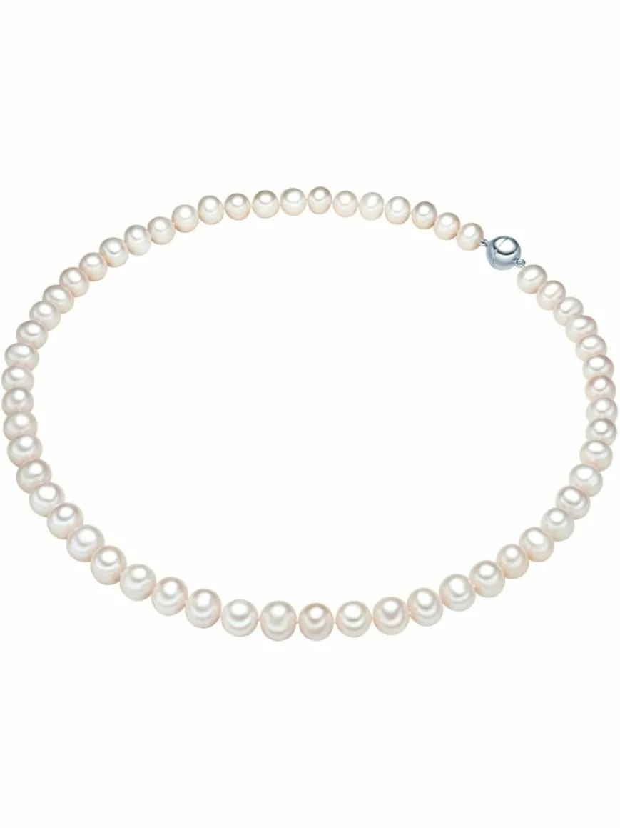 Valero Pearls Schmuck*Damen Perlen-Kette - Classic weiß uni