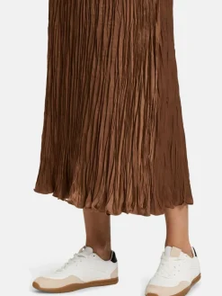 Betty Barclay Röcke*Damen Plisseerock braun nougat uni