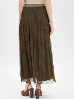 Nümph Röcke*Damen Plisseerock - Numea oliv uni