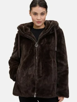 Betty Barclay Jacken & Westen*Damen Plüschjacke braun uni