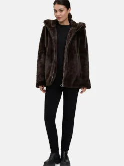 Betty Barclay Jacken & Westen*Damen Plüschjacke braun uni