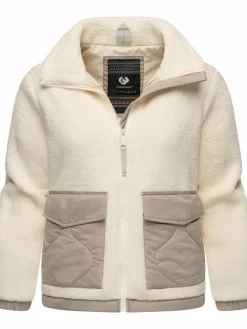 Ragwear Sweatshirts & Sweatjacken|Jacken & Westen*Damen Plüschjacke - Arctika weiß uni