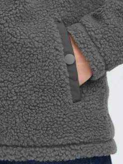 OXMO Jacken & Westen*Damen Plüschjacke - OXABBY grau uni