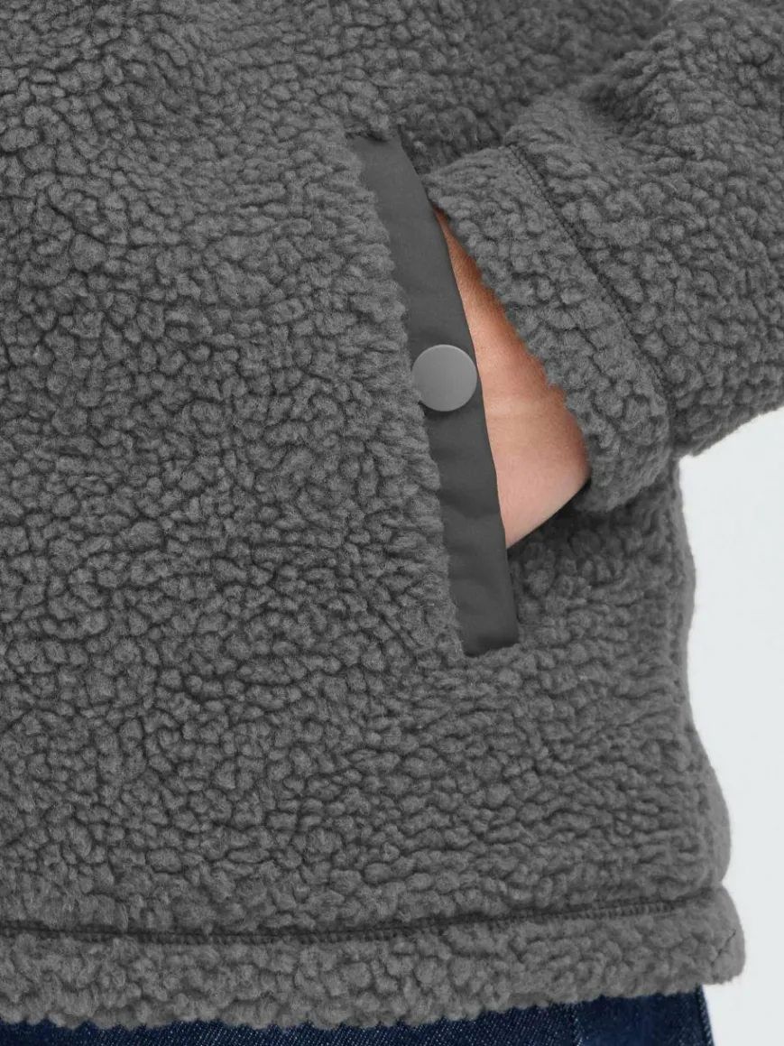 OXMO Jacken & Westen*Damen Plüschjacke - OXABBY grau uni