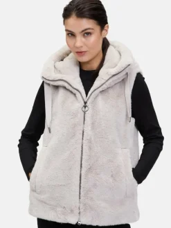 Betty Barclay Jacken & Westen*Damen Plüschweste grau uni