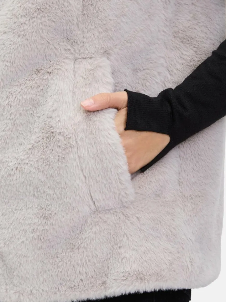 Betty Barclay Jacken & Westen*Damen Plüschweste grau uni