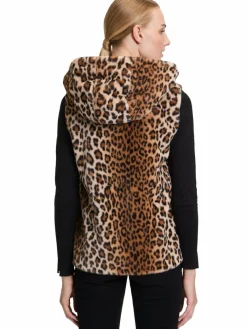 Betty Barclay Jacken & Westen*Damen Plüschweste camel braun gemustert