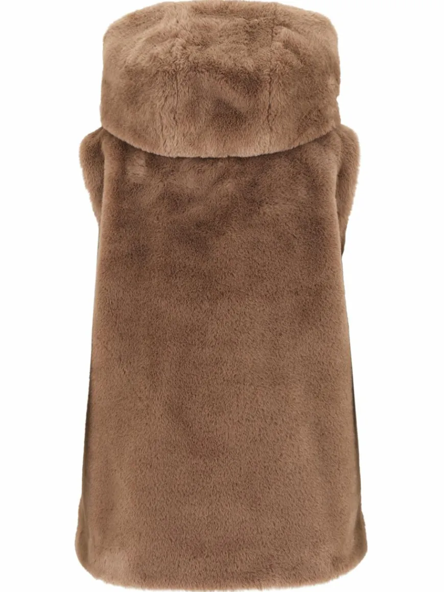 Betty Barclay Jacken & Westen*Damen Plüschweste braun camel uni