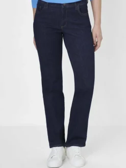 Paddock`s Jeans*Damen 5-Pocket Jeans - LARA Straight Fit rinsed uni