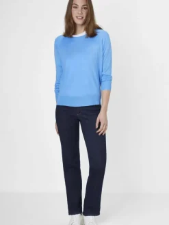 Paddock`s Jeans*Damen 5-Pocket Jeans - LARA Straight Fit rinsed uni