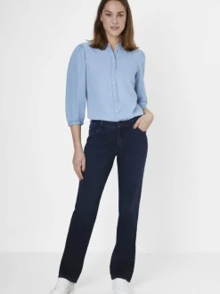 Paddock`s Jeans*Damen 5-Pocket Jeans - LARA Straight Fit rinsed uni