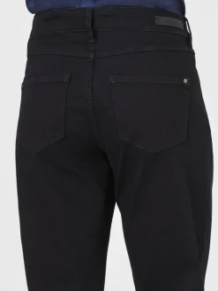 Paddock`s Jeans*Damen 5-Pocket Jeans - LARA Straight Fit schwarz uni