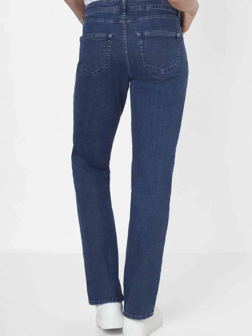 Paddock`s Jeans*Damen 5-Pocket Jeans - LARA Straight Fit dark stone uni