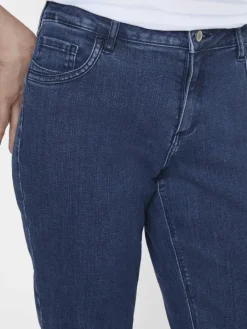 Paddock`s Jeans*Damen 5-Pocket Jeans - LARA Straight Fit dark stone uni