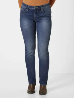 Paddock`s Jeans*Damen 5-Pocket Jeans - LIA Slim Fit blue stone uni