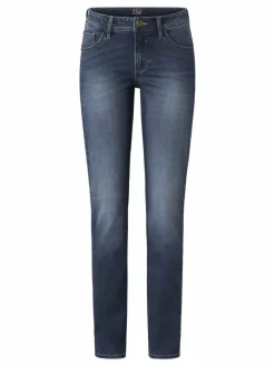 Paddock`s Jeans*Damen 5-Pocket Jeans - LIA Slim Fit blue stone uni