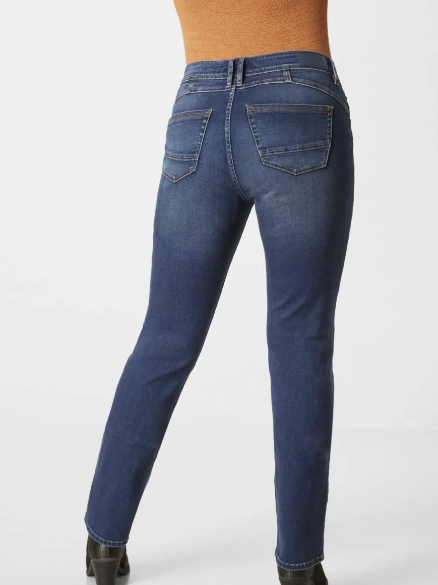 Paddock`s Jeans*Damen 5-Pocket Jeans - LIA Slim Fit blue stone uni