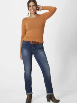 Paddock`s Jeans*Damen 5-Pocket Jeans - LIA Slim Fit blue stone uni