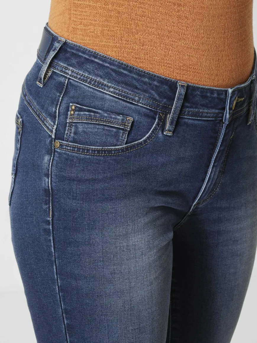 Paddock`s Jeans*Damen 5-Pocket Jeans - LIA Slim Fit blue stone uni