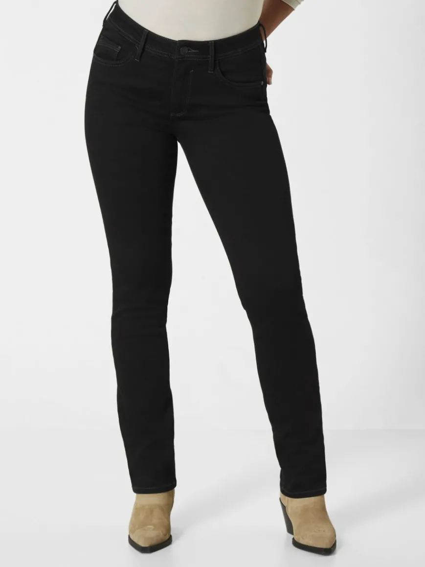 Paddock`s Jeans*Damen 5-Pocket Jeans - LIA Slim Fit schwarz uni