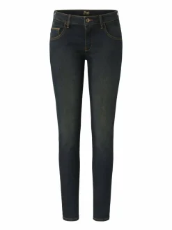 Paddock`s Jeans*Damen 5-Pocket Jeans - PAT Slim Fit dark stone uni