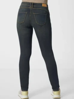 Paddock`s Jeans*Damen 5-Pocket Jeans - PAT Slim Fit dark stone uni