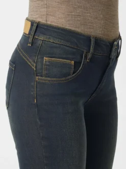 Paddock`s Jeans*Damen 5-Pocket Jeans - PAT Slim Fit dark stone uni