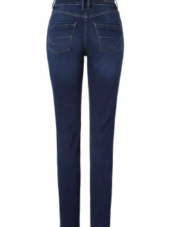 Paddock`s Jeans*Damen 5-Pocket Jeans - PAT Slim Fit dark stone uni