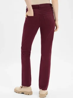 MAC Hosen*Damen 5-Pocket-Hose - Dream bordeaux uni