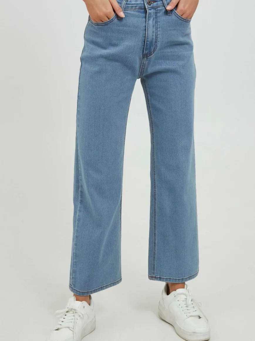 OXMO Jeans*Damen 5-Pocket-Jeans - OXAnni bleached uni