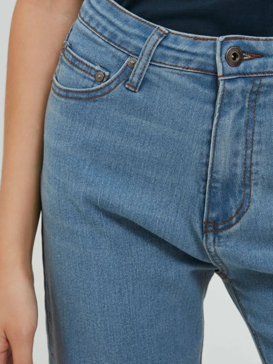 OXMO Jeans*Damen 5-Pocket-Jeans - OXAnni bleached uni