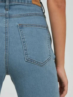 OXMO Jeans*Damen 5-Pocket-Jeans - OXAnni bleached uni