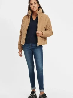 OXMO Jeans*Damen 5-Pocket-Jeans - OXLenna blau uni