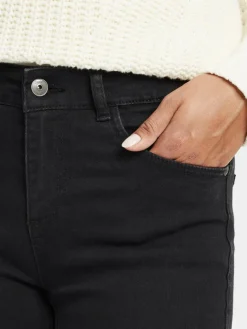 OXMO Jeans*Damen 5-Pocket-Jeans - OXLenna schwarz uni