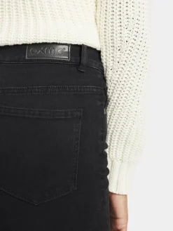 OXMO Jeans*Damen 5-Pocket-Jeans - OXLenna schwarz uni