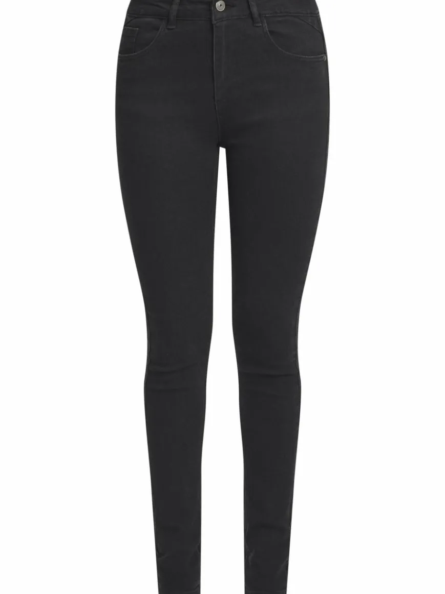 OXMO Jeans*Damen 5-Pocket-Jeans - OXLenna schwarz uni