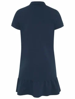 Polo Sylt Kleider*Damen Polokleid marine blau uni
